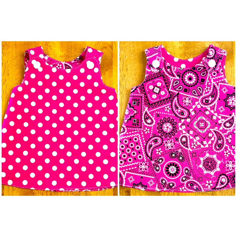 Preemie Reversible Dress Pinafore